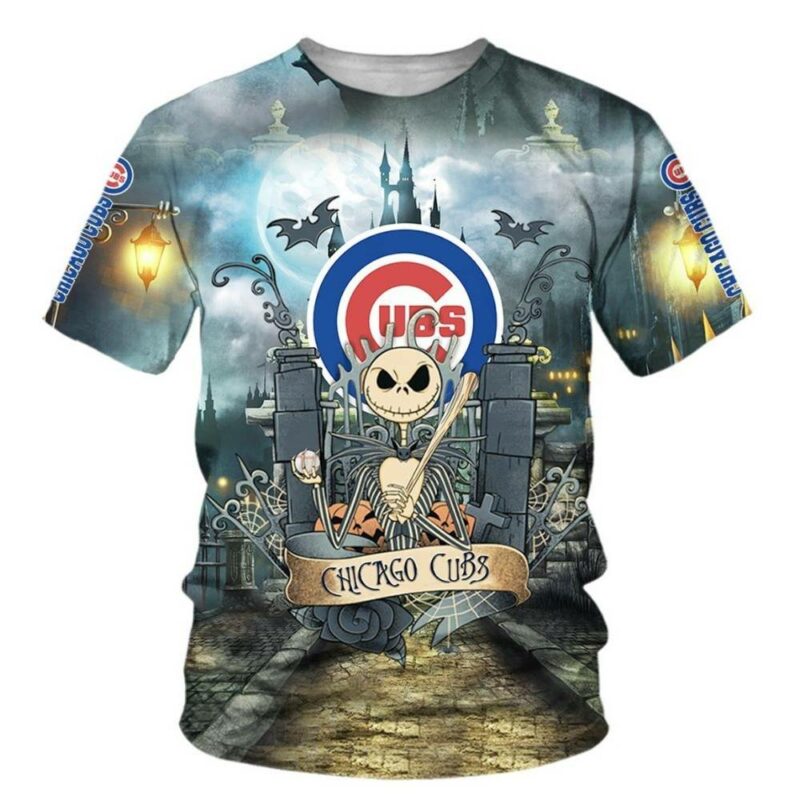 Chicago Cubs With Jack Skellington